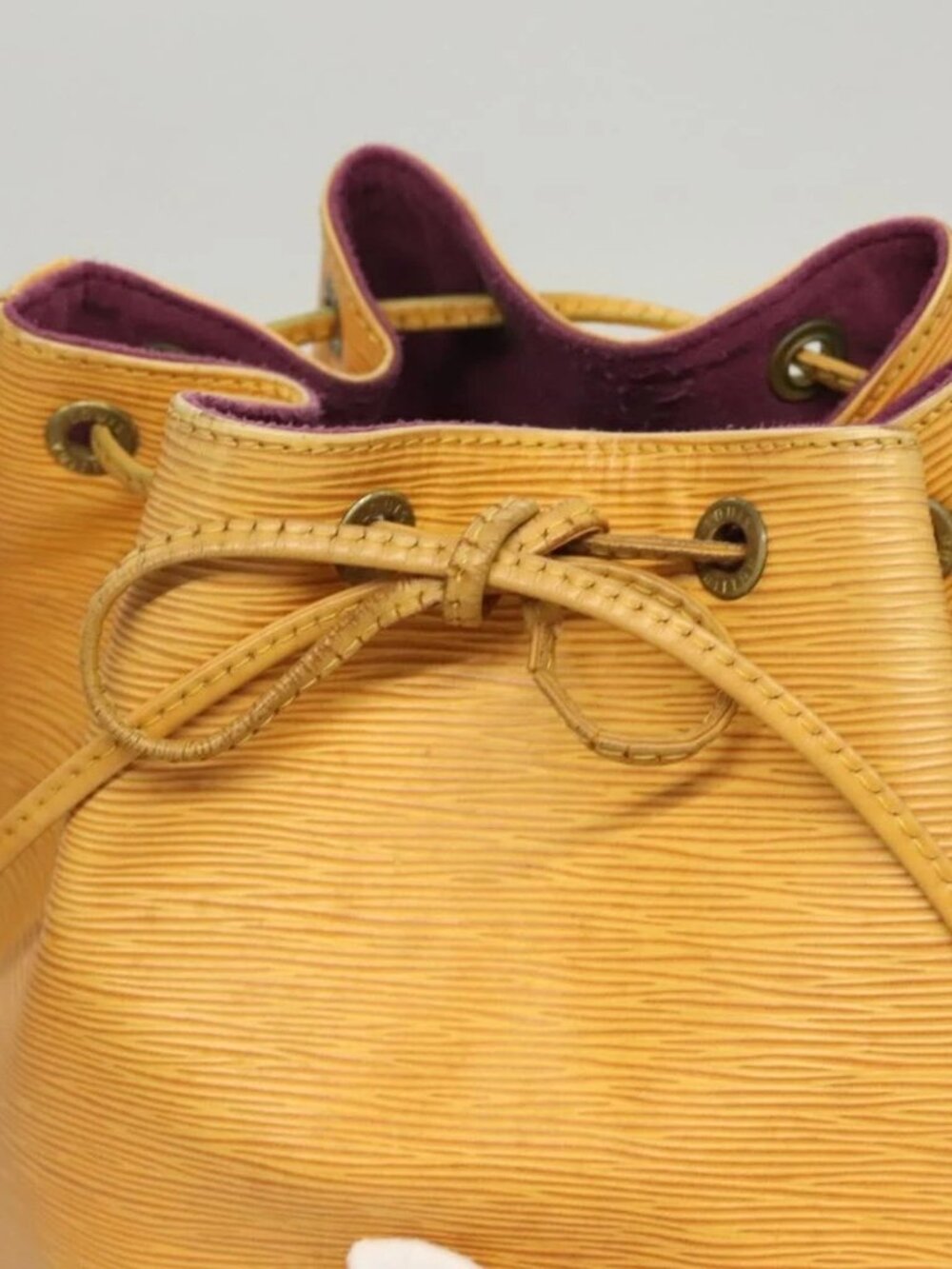 LOUIS VUITTON Epi Petit Noe Shoulder Bag Yellow M44109 LV Auth BD2091 - Picture 14 of 16